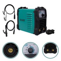 Mini Máquina Inversora Solda Elétrica 100 Amperes Mma Eletrodo Balmer Easy 125 Portátil Pequena 100A