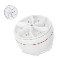 Mini Maquina Lava Roupas Panos no Balde USB Portatil Lavadoura Rotativo