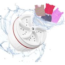 Mini Maquina Lava Roupas Panos Usb Portátil Lavadora Portátil Camping Viagem