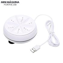 Mini Maquina Lava Roupas Rotativa Portátil Usb Pratica Fácil Mini Maquina Lava Roupas Rotativa Portátil Usb Pratica Fácil