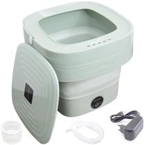 Mini Máquina Lavar Roupas Balde Lavadora Dobrável Portátil Mini Máquina Lavar Roupas Balde Lavadora Dobrável Portátil