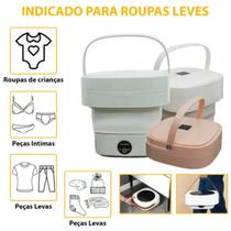 Mini Máquina Lavar Roupas Lavadora Dobrável Portátil S12 - WCAN