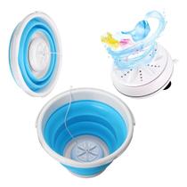 Mini Maquina Lavar Usb Com Balde 5 Litros Retrátil Portátil Mini Maquina Lavar Usb Com Balde 5 Litros Retrátil Portátil