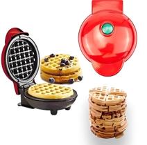 Mini Máquina P/ Fazer Waffle Grill Panqueca Elétrica Prática - ZEM