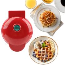 Mini Máquina Para Fazer Waffle Café Da Manhã em Casa Cozinha 110V - NLQT