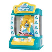 Mini Maquina Quadrada Garra Divertida Azul DMToys - DM Toys Mini Maquina Quadrada Garra Divertida Azul DMToys - DM Toys