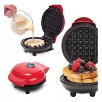 Mini Máquina Waffles Elétrica Casa Cozinha Fer Waffle