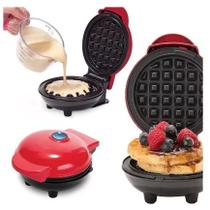 Mini Máquina Waffles Panqueca Elétrica Portátil Waffle Maker