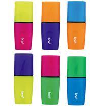 Mini Marca Texto Neon c/ Cheiro - Cores Sortidas - Brw Mini Marca Texto Neon c/ Cheiro - Cores Sortidas - Brw