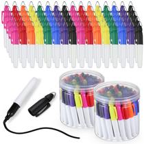 Mini marcadores permanentes Ctosree com clipes de chaveiro de golfe, 80 unidades