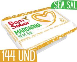 Mini Margarina Bom Sabor Sem Sal Blister Sache Potinho 144Un