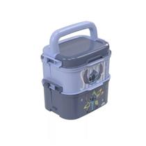 Mini Marmita Stitch Dupla Com Garfinho e Divisória 440ml