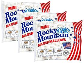 Mini Marshmallow Rocky Mountain 150g Importado EUA - 3 Pcts