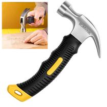 Mini Martelo Aço Profissional Cabo Borracha Ideal Obras e Reparos BOM1003 Mini Martelo Aço Profissional Cabo Borracha Ideal Obras e Reparos BOM1003