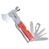 Mini Martelo Machadinha Multifuncional Camping Aço Inox