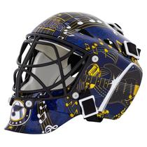 Mini máscara de goleiro de hóquei licenciada pela equipe Franklin Sports NHL Mini máscara de goleiro de hóquei licenciada pela equipe Franklin Sports NHL