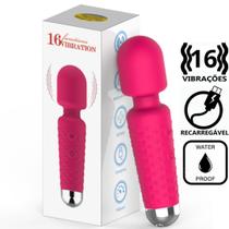 Mini Massageador Aveludado e Flexivel Corporal Recarregável