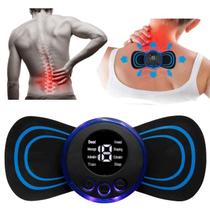 Mini massageador elétrico alivia dor corporal Pescoço Coluna Pernas portátil aparelho fisioterapia choque Recarregável pulso Estimulador Ems Pequeno