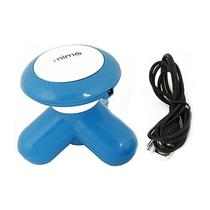 Mini Massageador Elétrico Corporal Relaxante a Pilhas Azul