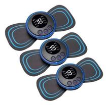 Mini Massageador Elétrico Muscular Kit 3 Peças