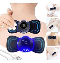 Mini Massageador Ems Estimulador Elétrico De Pescoço Portáti