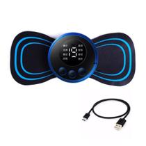 Mini Massageador Estimulador Elétrico Alivio Muscular Usb