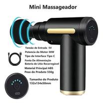 Mini Massageador Pistola Muscular 6 Níveis Para Alívio de Ácido Lático e Recuperação de Atletas Mini Massageador Pistola Muscular 6 Níveis Para Alívio de Ácido Lático e Recuperação de Atletas
