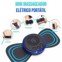 Mini Massageador Portátil EMS Recarregável Choque Relaxante Anti Stress Alivia Dores
