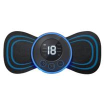 MINI MASSAGEADOR Terapêutico -Portátil/ Recarregável/ Eletro Pulso- Alívio Muscular e Corporal