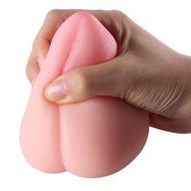 Mini Masturbador Masculino Texturizado Pêssego Cyberskin Mini Masturbador Masculino Texturizado Pêssego Cyberskin