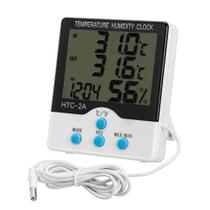 Mini Medidor Meteorologico Com Registro de Temperatura e Umidade Com Termômetro Digital - HTC2A