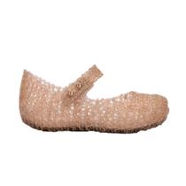 Mini Melissa Campana Bege Glitter Baby Sapatilha