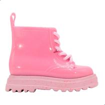 Mini Melissa Coturno Bebê Rosa Glitter Mini Melissa Coturno Bebê Rosa Glitter