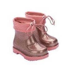 Mini Melissa Rain Boot rosa glitter