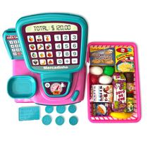 Mini Mercadinho de Brinquedo + Caixa Registradora Infantil