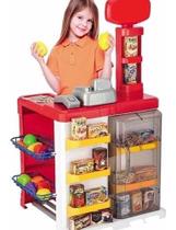 Mini Mercadinho Infantil Market Magic Toys Feirinha Vermelho
