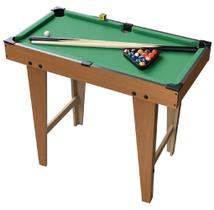 Mini Mesa De Bilhar Jogo Sinuca Infantil Completo Em Mdf