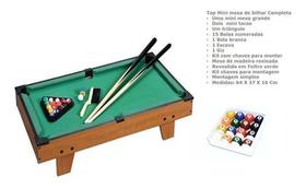Mini Mesa De Bilhar Sinuca Snooker Tamanho Grande