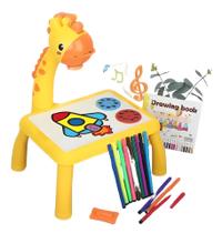 Mini Mesa De Desenho Criativo Led Jirafa Projector Infantil Mini Mesa De Desenho Criativo Led Jirafa Projector Infantil