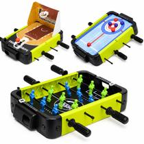 Mini Mesa de Esportes Portátil Pebolim 3 em 1 Médio Infantil - Castela