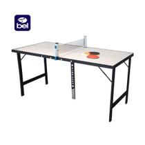 Mini Mesa de Ping-Pong com Kit 1 Rede Retratil + 2 Raquetes + 3 Bolinhas - Bel Mini Mesa de Ping-Pong com Kit 1 Rede Retratil + 2 Raquetes + 3 Bolinhas - Bel