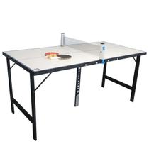 Mini Mesa de Ping Pong Compacta Dobrável Portátil com Kit Completo Rede Bolinhas e Raquetes Belfix Mini Mesa de Ping Pong Compacta Dobrável Portátil com Kit Completo Rede Bolinhas e Raquetes Belfix