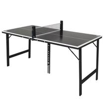 Mini Mesa de Ping-Pong Full Black com Kit 1 Rede Retratil + 2 Raquetes + 3 Bolinhas - Bel