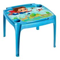 Mini Mesa De Plastico Infantil Com Label Heroi ou Princesa - Arqplast