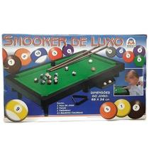 Mini Mesa De Sinuca Infantil Snooker De Luxo Braskit