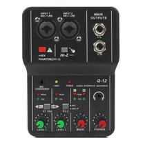 Mini Mesa de Som Mixer 2 Canais LELONG Mini Mesa de Som Mixer 2 Canais LELONG