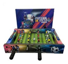 Mini mesa futebol pebolim totó portátil jogo brinquedo