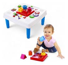 Mini Mesa Infantil Didática Mesinha De Atividades Para Bebês