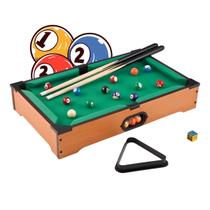 Mini Mesa Jogo De Sinuca Bilhar Snooker Infantil Portatil 51cm Completa Madeira MDF Completa Kizumba Mini Mesa Jogo De Sinuca Bilhar Snooker Infantil Portatil 51cm Completa Madeira MDF Completa Kizumba