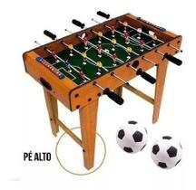 Mini Mesa Pebolim Totó 60cm Pé Alto Futebol 18 Jogadores Mini Mesa Pebolim Totó 60cm Pé Alto Futebol 18 Jogadores